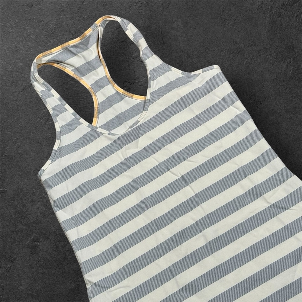 Lululemon Women's Striped Race Back Top Tank Size 4